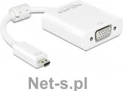 Delock Przejściówka adapter HDMI VGA Jack 65557 [1x Złącze micro HDMI typ D) 1x Złącze VGA jack 3 5 mm] - Złącza, przejściówki, adaptery - miniaturka - grafika 2