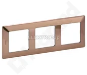 Klawisze i ramki - Legrand 754163VALENA LIFE RAMKA X3 MIEDZIANY - miniaturka - grafika 1