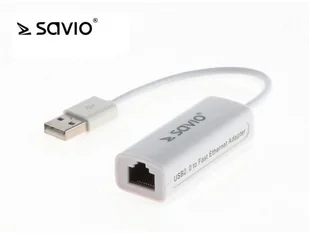 Savio Adapter cl-24 (USB M - RJ45 F; 0,10m; kolor biały) cl-24 - Adaptery i przejściówki - miniaturka - grafika 2