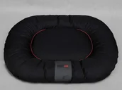 Legowiska dla psów - Hobbydog XXXL Legowisko Ponton - Czarne z czerwoną lamówką - miniaturka - grafika 1