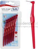 Szczoteczki międzyzębowe - TePe ID Angle (0.5mm) czerwone 6szt. - zestaw szczoteczek międzyzębowych (szczot - miniaturka - grafika 1