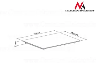 Maclean Uchwyt półka do DVD 8kg MC-629 - Inne akcesoria audio-wideo - miniaturka - grafika 2