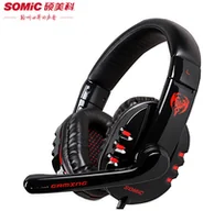 Słuchawki - Somic G927 czarno-czerwone - miniaturka - grafika 1