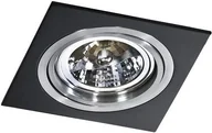 Oprawy, klosze i abażury - Azzardo Oprawa do wbudowania SIRO 1 BLACK GM2101 BK/ALU - - miniaturka - grafika 1