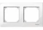 Klawisze i ramki - Schneider MERTEN RAMKA DWUKROTNA M-PLAN BIAŁA SYSTEM M MERTEN MTN515219 - miniaturka - grafika 1