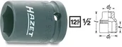 Klucze i nasadki - Hazet Gniazdo mocy 1/2" 12.5 mm) 900S-19 zewnętrzny sześciokąt 19 mm Długość netto 40 mm - miniaturka - grafika 1