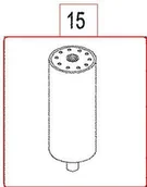 Części i akcesoria do maszyn rolniczych - CNH FILTR PALIWA NEW HOLLAND 87395356 - miniaturka - grafika 1