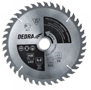 Dedra TARCZA DO DREWNA WĘGLIK 205/16 - Tarcze do pił - miniaturka - grafika 3