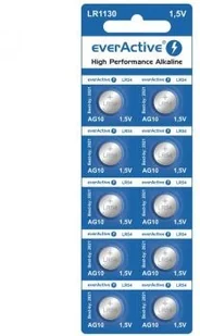 EverActive 10x Baterie alkaliczna mini G10 LR1130 LR54 EVAG10 - Baterie i akcesoria - miniaturka - grafika 2