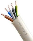 Przewody elektryczne - Conotech miedziany YDY drut 5x2,5mm2 750V - miniaturka - grafika 1