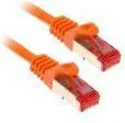 Kable miedziane - InLine  2m Cat.6 Kabel sieciowy 1000 Mbit RJ45 - pomarańczowy 76402O - miniaturka - grafika 1