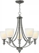 Lampy sufitowe - Elstead Lighting Lampa wisząca TRUMAN kol. ANTYCZNY Nikiel (HK/TRUMAN5) - Hinkley - - miniaturka - grafika 1