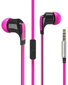 Słuchawki - Vivanco in-ear Stereo zestaw słuchawkowy z płaski kabel, różowy 4008928364866 - miniaturka - grafika 1