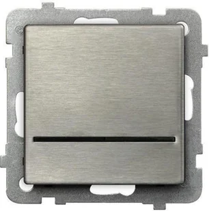 Ospel SONATA STAL INOX ŁĄCZNIK POJEDYNCZY Z PODŚWIETLENIEM ŁP-1RMS/M/37 - Wyłączniki światła i elektryczne - miniaturka - grafika 2
