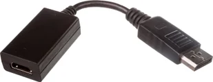 Assmann Kabel adapter Displayport z zatrzaskiem 1080p 60Hz FHD Typ DP/HDMI A M/Ż czarny 0,15m - Adaptery i przejściówki - miniaturka - grafika 2