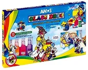 Przybory szkolne - Amos Farby witrażowe GD22P13 - 22ml x 13 kolorów - miniaturka - grafika 1