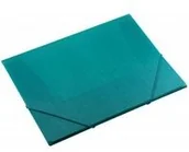 Szkolne artykuły papiernicze - Titanum Teczka z gumką A4 turkusowa - miniaturka - grafika 1