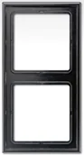 Klawisze i ramki - Jung LS 990 Czarny Ramka x2 LS982SW - miniaturka - grafika 1