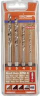 Wiertła - Alpen Zestaw wierteł krętych do drewna 603002100 Średnica wiercenia 3 mm 4 mm 5 mm 6 mm HSS 1/4" 6 3 mm) 4 szt - miniaturka - grafika 1
