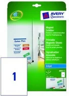 Artykuły biurowe - Avery Zweckform Magnetyczne znaki samoprzylegające; A4, 5 ark./op., 210 x 297 mm - miniaturka - grafika 1
