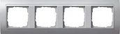 Klawisze i ramki - Gira EVENT ALUMINIUM/ALUMINIUM Ramka X4 [021436] - miniaturka - grafika 1