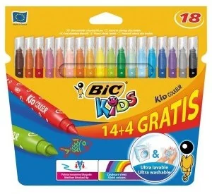 BIC FLAMASTRY KID COULEUR 14+4 841802 - Flamastry - miniaturka - grafika 2