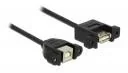 Kable USB - Delock Kabel USB USB B - USB A1 m Czarny 85108 - miniaturka - grafika 1