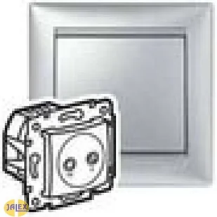 Legrand Gniazdo ścienne VALENA TV-RD gwiazdowe Podwójne moduł 770132 aluminium - Gniazdka elektryczne - miniaturka - grafika 2