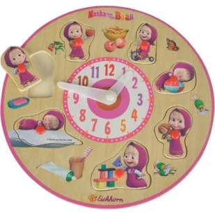Simba Toys Masza. Puzzle z uchwytami Zegar - Puzzle - miniaturka - grafika 4