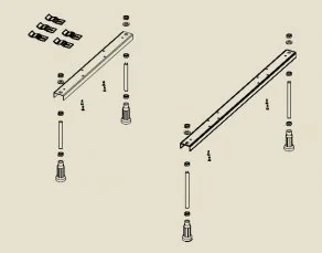 Riho nóżki do wanien 09 POOTSET09 POOTSET 09 - Nogi i stelaże do wanien - miniaturka - grafika 3