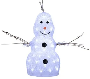 Best Season Mała zewnętrzna figura LED Crystal Snowman - Oświetlenie świąteczne - miniaturka - grafika 2