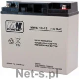 Mean Well Akumulator żelowy 12V 18Ah MW 18-12 - Akumulatory ogólnego zastosowania - miniaturka - grafika 2