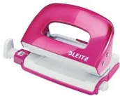 Dziurkacze - Esselte Dziurkacz Mini LEITZ WOW metalowy różowy metalik ES590-8 - miniaturka - grafika 1