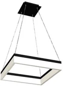 Lampy sufitowe - Milagro NERO Lampa wisząca 32W czarna kwadrat 081 - miniaturka - grafika 1