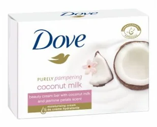 Dove Purely Pampering kremowe mydło w kostce Mleczko Kokosowe z Płatkami Jaśminu 100g - Mydła - miniaturka - grafika 2