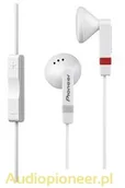 Słuchawki - Pioneer SE-CE511iW białe - miniaturka - grafika 1
