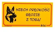 Pozostałe akcesoria dla psów - Dingo Tabliczka Ostrzegawcza "Niech Prędkość Będzie Z Tobą!" - miniaturka - grafika 1