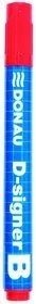 DONAU Marker sucho. D-Singer B - czerwony - Markery do tablic - miniaturka - grafika 3
