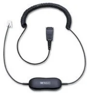 Kable komputerowe i do monitorów - Jabra Smart Cord, QD to RJ9, coiled, with 8-position switch configurator 88001-0 (88001-04) - miniaturka - grafika 1