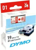 Etykiety samoprzylepne i bloki etykiet - Dymo TAŚMA D1 19X7 CZERWONO/ BIALA ARTDYMETY0088 - miniaturka - grafika 1