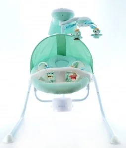 Euro Baby Huśtawka elektroniczna ty801m green benbaby-52752-0 - Krzesełka do karmienia - miniaturka - grafika 2