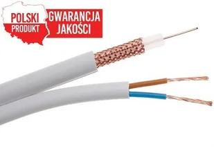 Elektrokabel Kabel koncentryczny do kamer z zasilaniem YWDX100%ek (CCTV) RG 59 + 2x0.50 YWDXEK2X0,5 - Przewody elektryczne - miniaturka - grafika 3