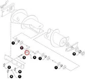 Części i akcesoria do maszyn rolniczych - CNH PIASTA PALCA ŚLIMAKA HEDERA 80740844 - 87691794 - miniaturka - grafika 1