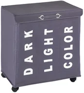 Pudła i pojemniki do przechowywania - Wenko Pojemnik na pranie TRIVO GREY aż 116 litrów B01DISZYL0 - miniaturka - grafika 1