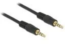 Kable - Delock Kabel 3.5mm męski/męski 4-pin czarny 1.0m 83435 - miniaturka - grafika 1