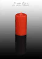 Świece - Magoi Agni Świeca cofająca czerwono czarna - miłość, związki drim45 - miniaturka - grafika 1