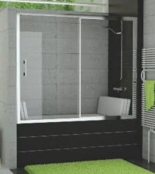 Ronal Sanswiss Sanswiss Top-Line TOPV Parawan nawannowy 75x150 cm profile srebrny połysk szkło przezroczyste Aquaperle TOPV07505007 odbiór osobisty Kraków Warszawa 29-Innych-Miast TOPV07505007 - Parawany nawannowe - miniaturka - grafika 3