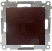 Wyłączniki światła i elektryczne - Kontakt Simon KONTAKT - SIMON Przycisk Pojedynczy zwierny brąz mat DP1A.01/46 - miniaturka - grafika 1