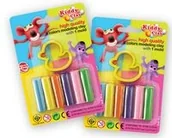 Masy plastyczne - Noster Plastelina Kiddy Clay 6 kolorów + foremka - miniaturka - grafika 1