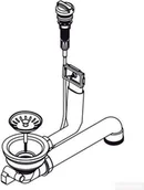 Korki do umywalek - Blanco Korek automatyczny 217163 armatura z korkiem automatycznym - miniaturka - grafika 1